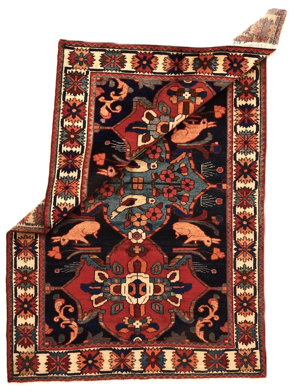Antique BAKHTIAR Carpet  200x132