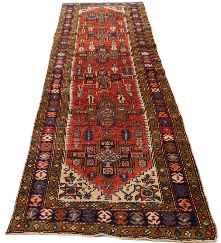Antique Heriz Carpet  330x100