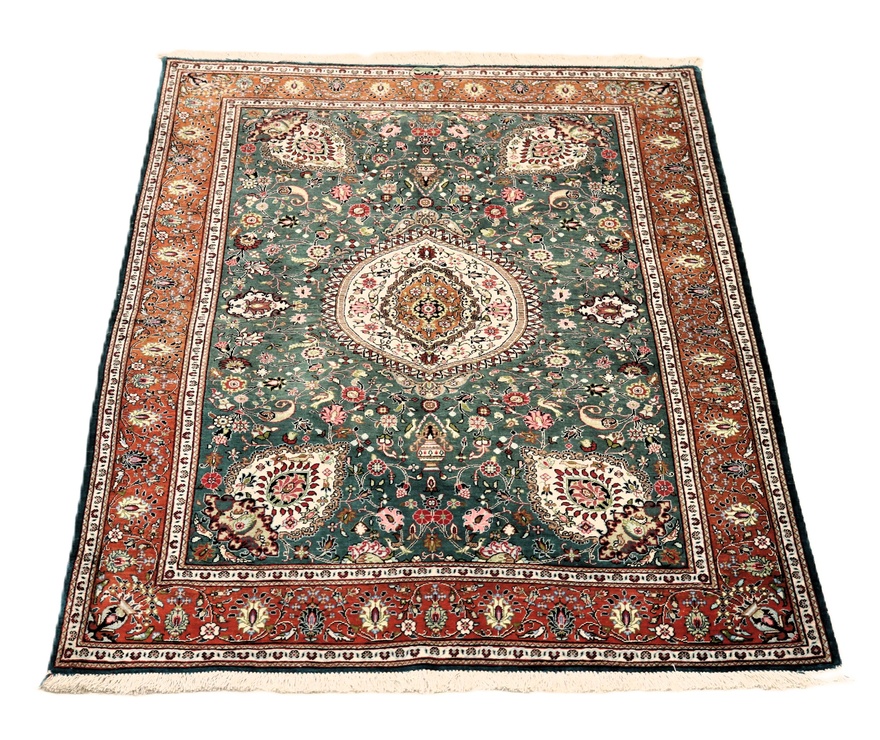 Qom Silk Carpet 151x102