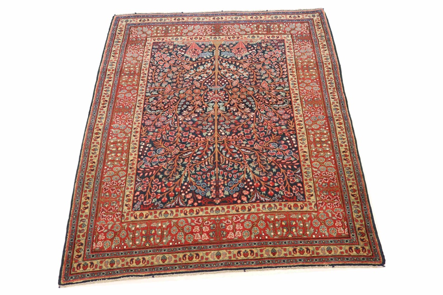 Antique Tabriz Carpet 190x130