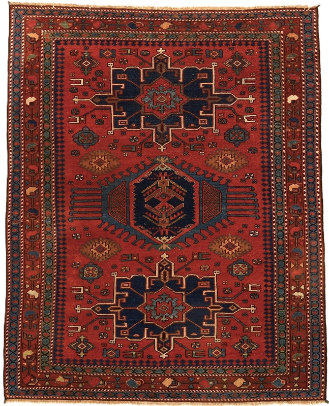 Antique Heriz Carpet  190x153