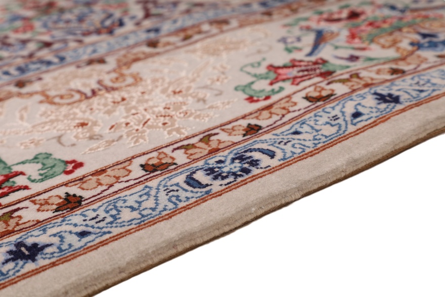 Isfahan Davari Silk Warp carpet 203x130