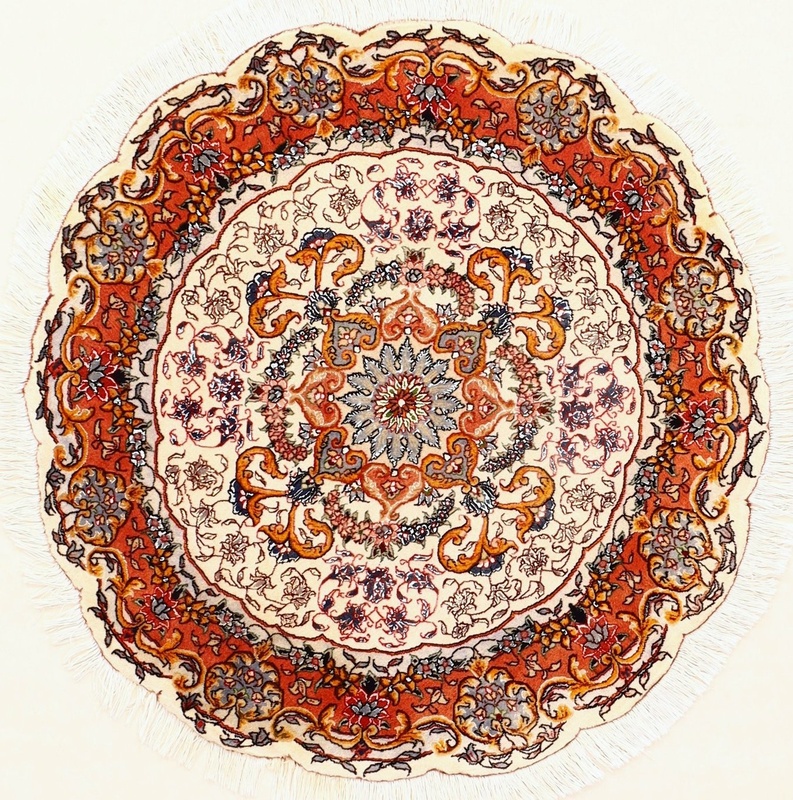 Tabriz50Raj Carpet 95x95