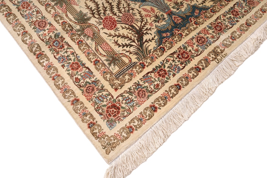 Qom by Rezaei Brothers silk carpet 160x100