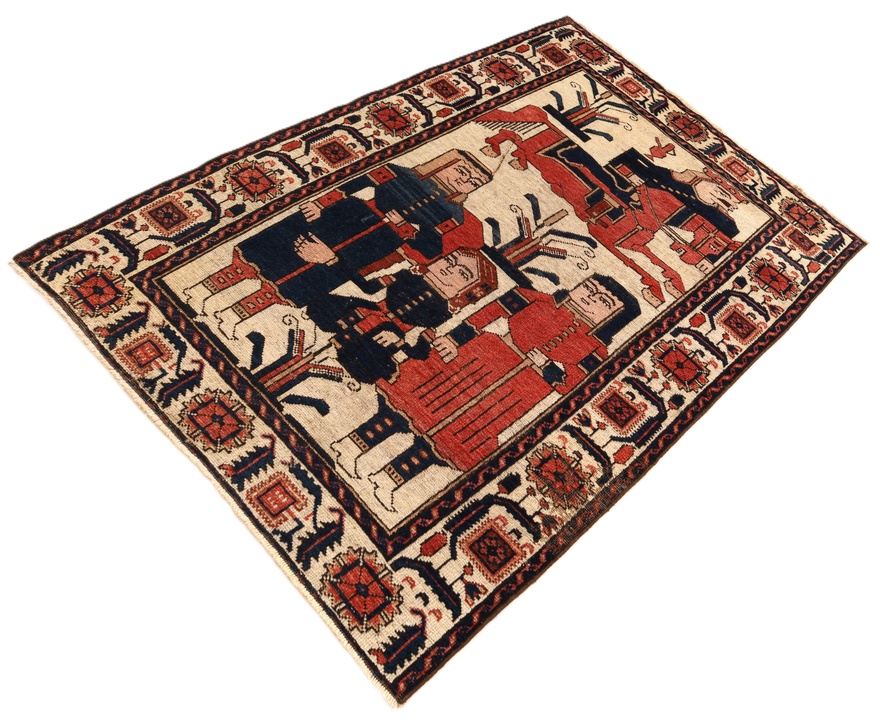 Antique Bakhtiar Carpet 152x100