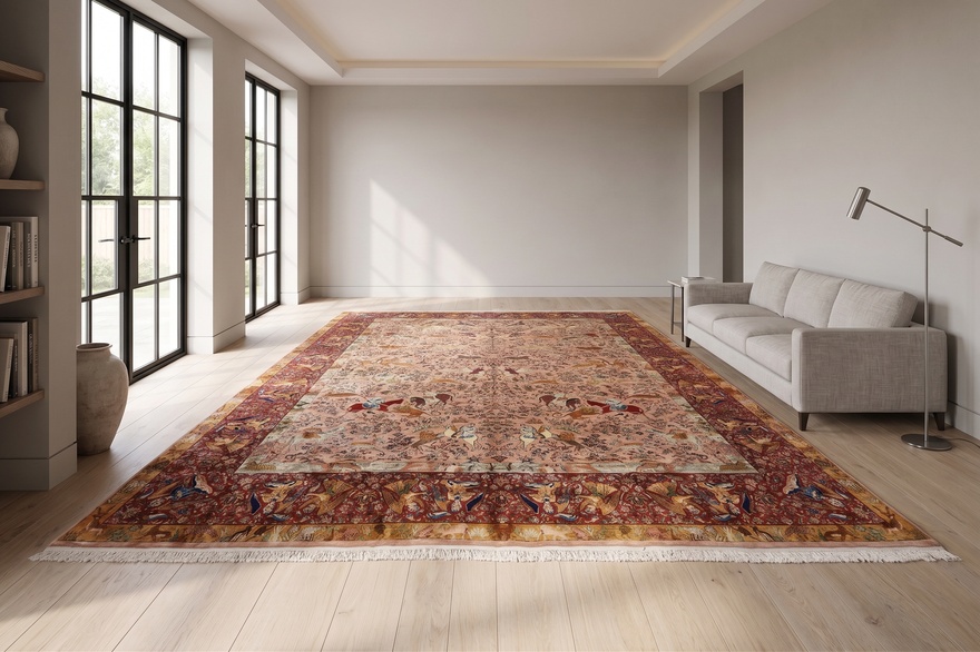 Antique Agra Carpet  573x369