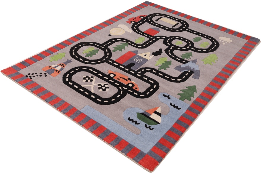 Kids Room Road Toy Car Play Design Carpet  242x170