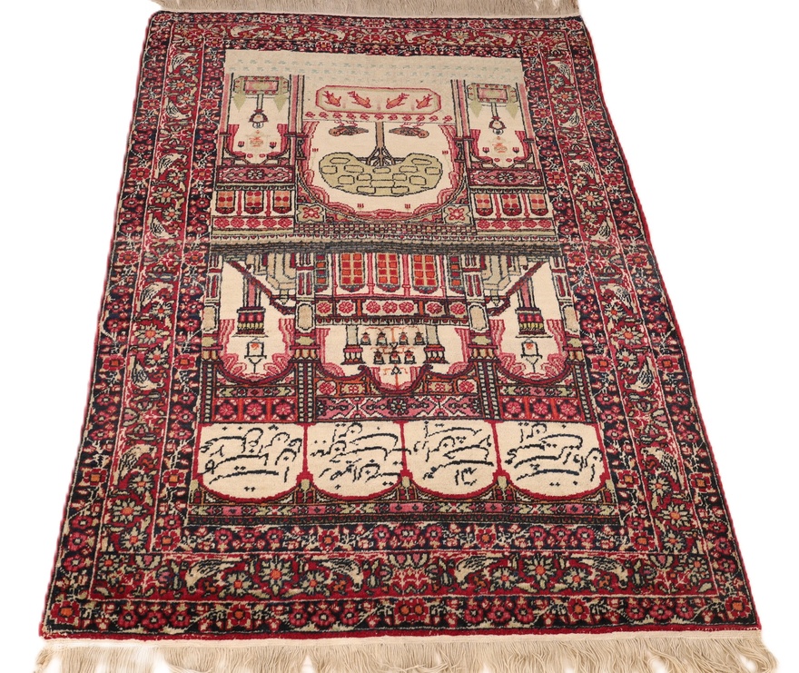 Antique Kerman Carpet 129x80