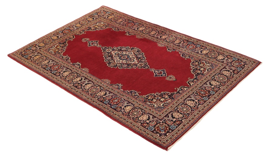 Antique Kashan Carpet  212x137