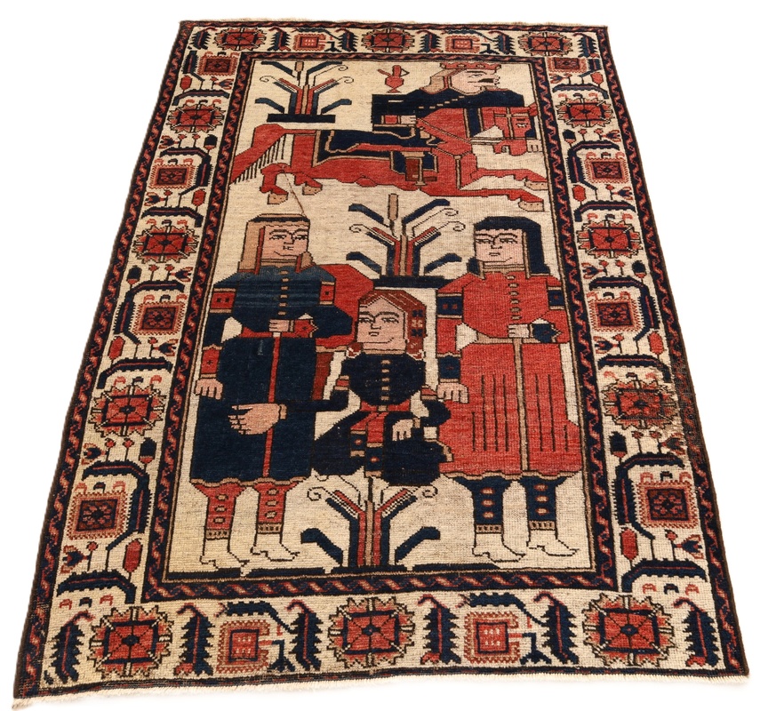 Antique Bakhtiar Carpet 152x100
