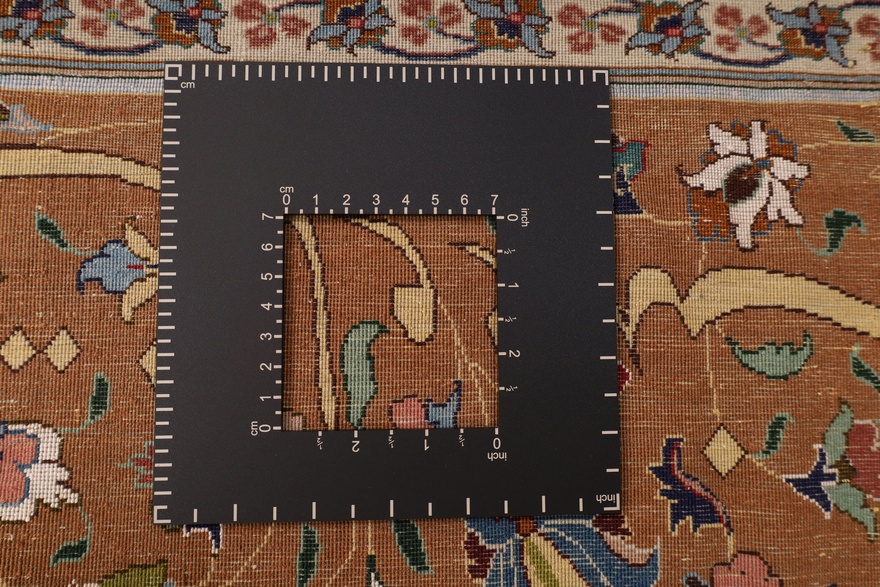 Tabriz 60 Raj silk warp carpet 315x204