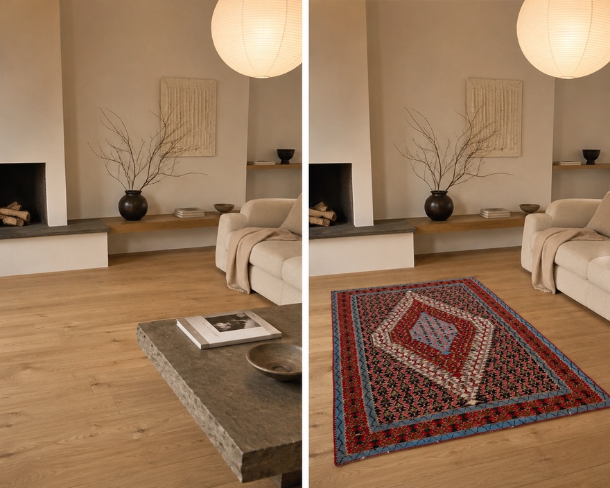 Kilim Senneh Carpet  152x123