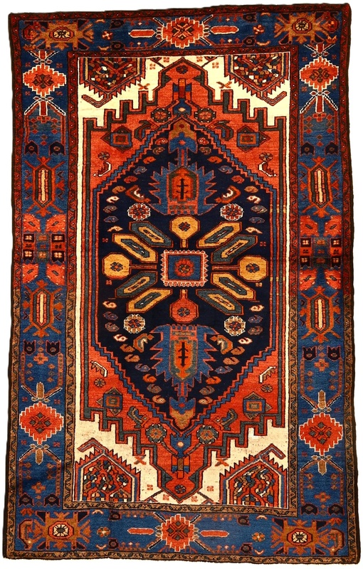 Antique Zanjan Carpet 206x129