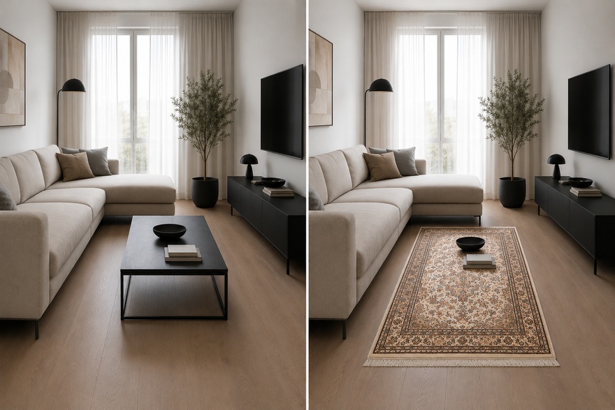 Kahmir Silk Carpet 129x81