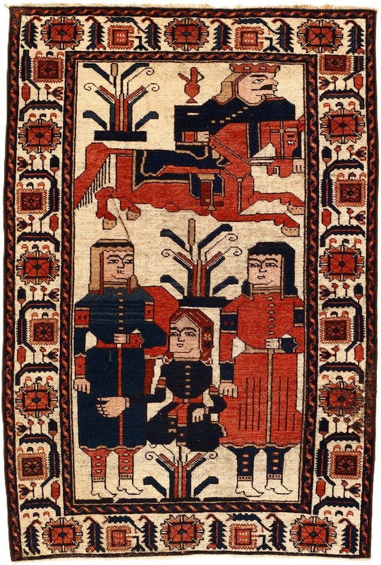 Antique Bakhtiar Carpet 152x100