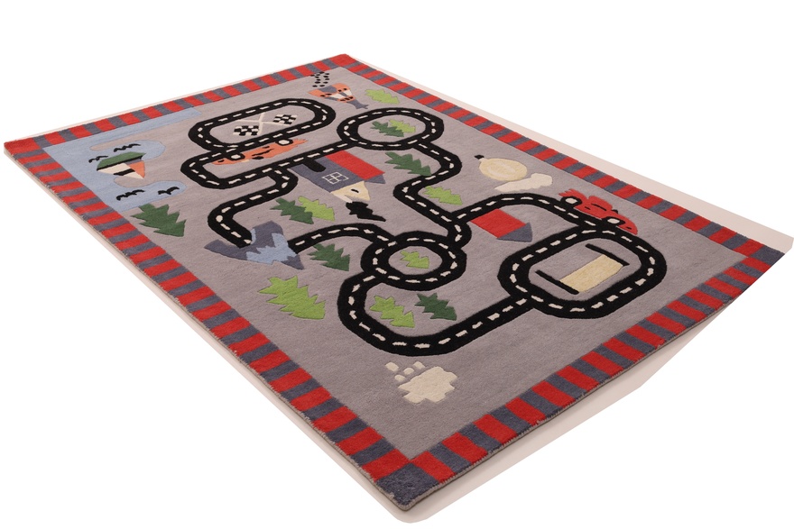Kids Room Road Toy Car Play Design Carpet  242x170