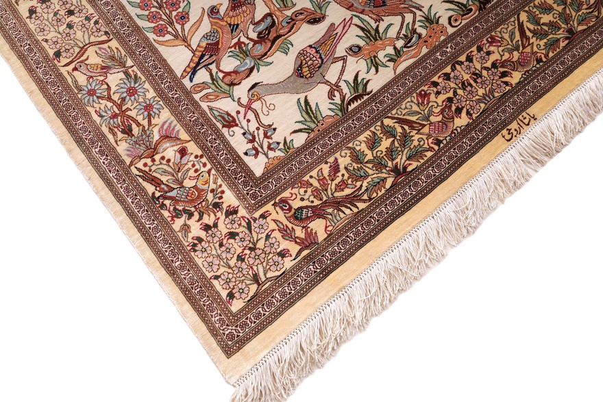 Qum Salehi Silk Carpet 157x100