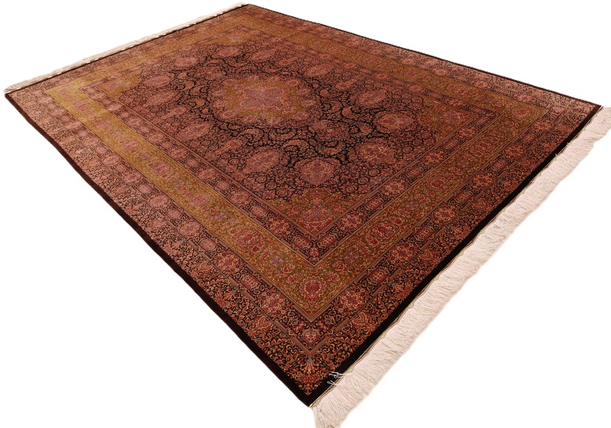 Qom Silk Memayian Carpet  300x207