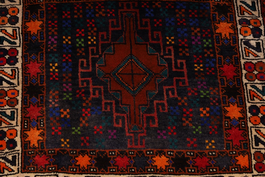 Antique Ghashghai  Carpet  76x66