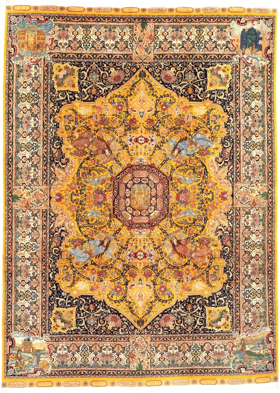 Antique Tabriz 70 Raj Carpet  410x300