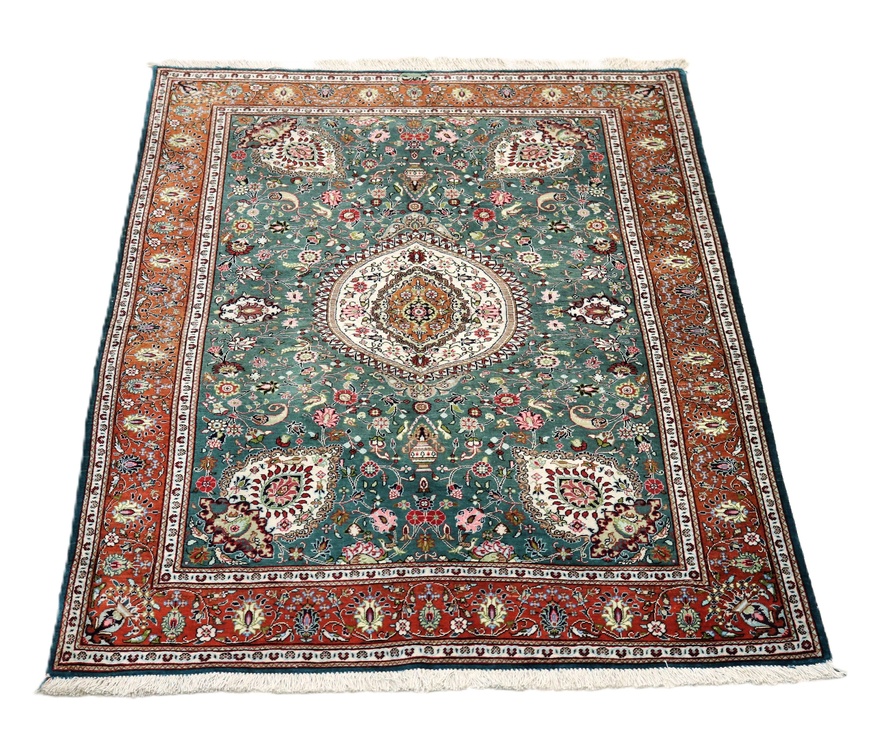 Qom Silk Carpet 151x102