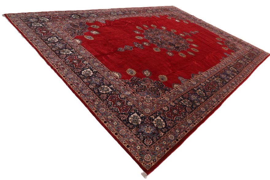Antique Kashan Mark Attaei Carpet  488x325