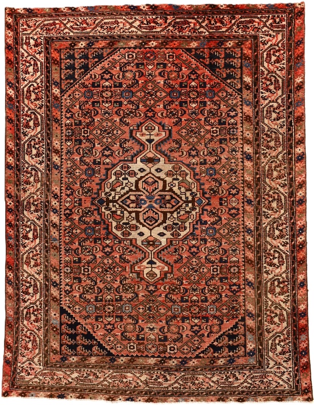 Antique Hosenabad Carpet 189x145