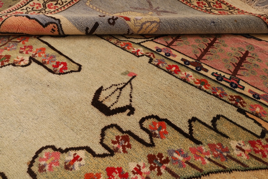 Afghan Antique Carpet 205x133