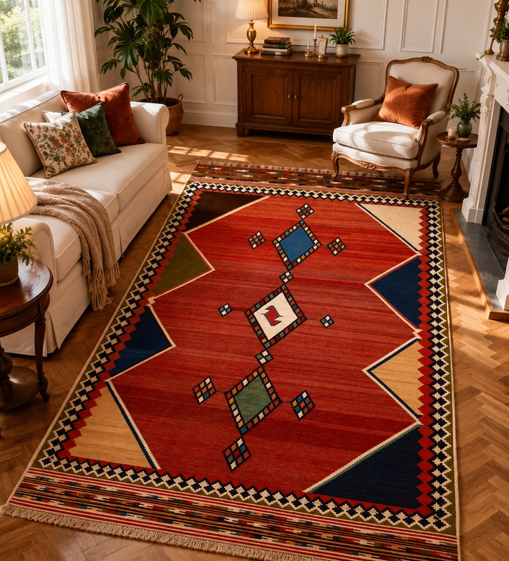 Kilim Fars Carpet  254x156