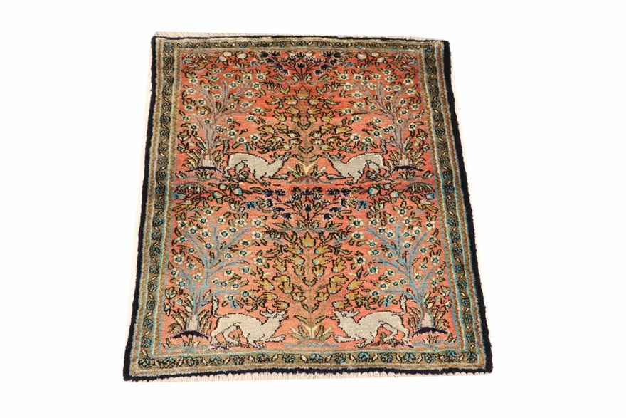 Ghom Silk Carpet 80x58