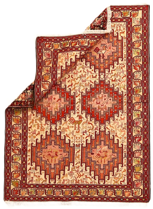 Kilim Silk Carpet 144x105