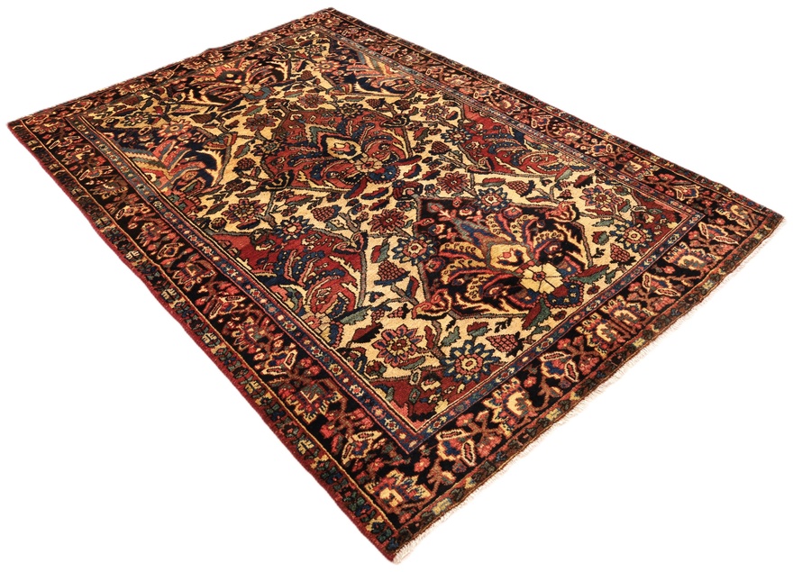 Antique BAKHTIAR Carpet  202x141