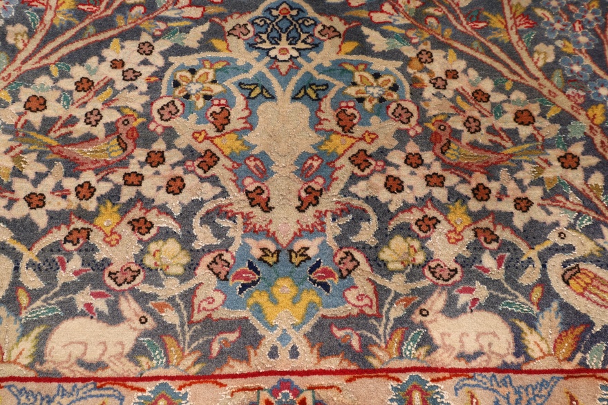 Antique Isfahan Carpet  92x70