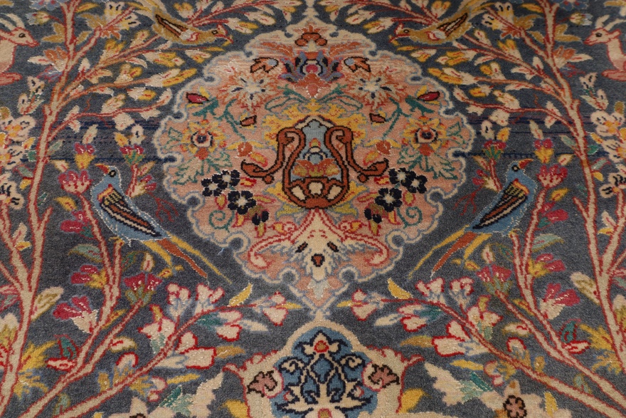 Antique Isfahan Carpet  92x70