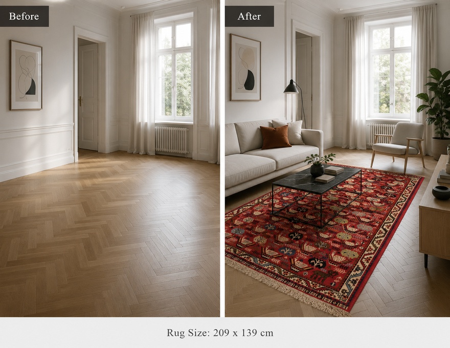 Ghashghai Carpet 209x135