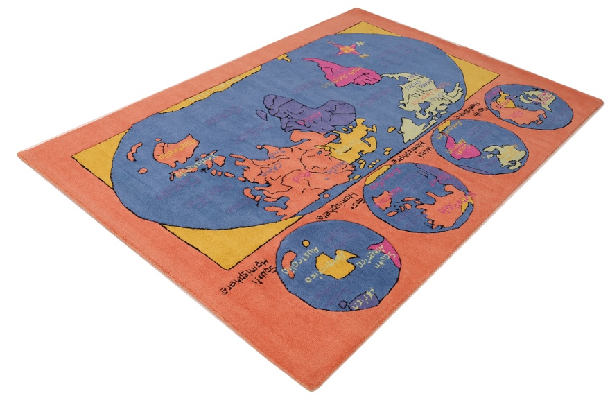 Kids World Map carpet 246x169