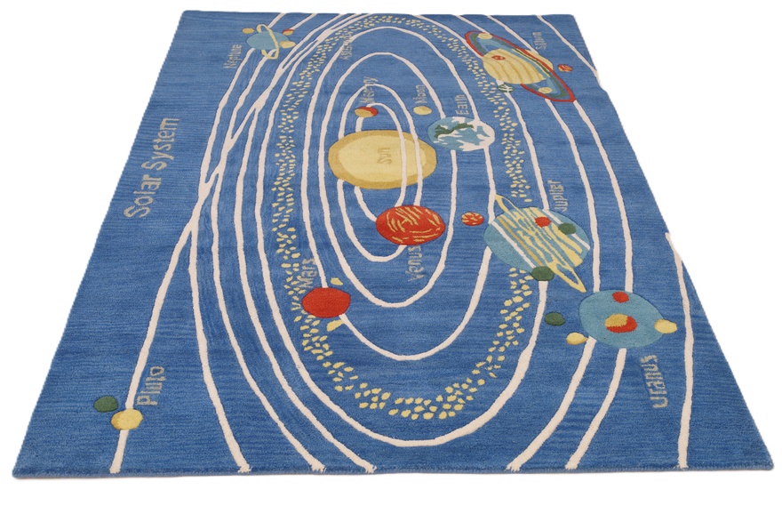 Kids Space  Solar System & Planets Design Carpet  242x170