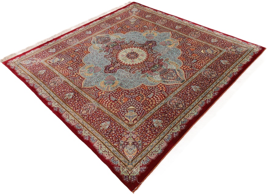 Qom Silk Mosaveyan Carpet  196x196