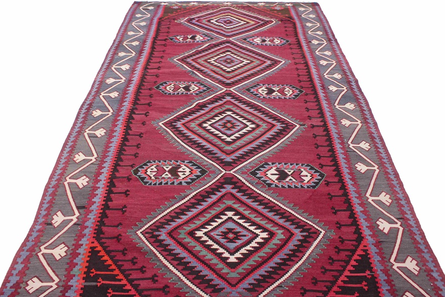 Kelim Gaschgai Carpet 346x196