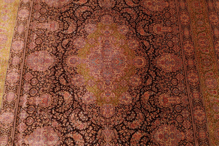Qom Silk Memayian Carpet  300x207