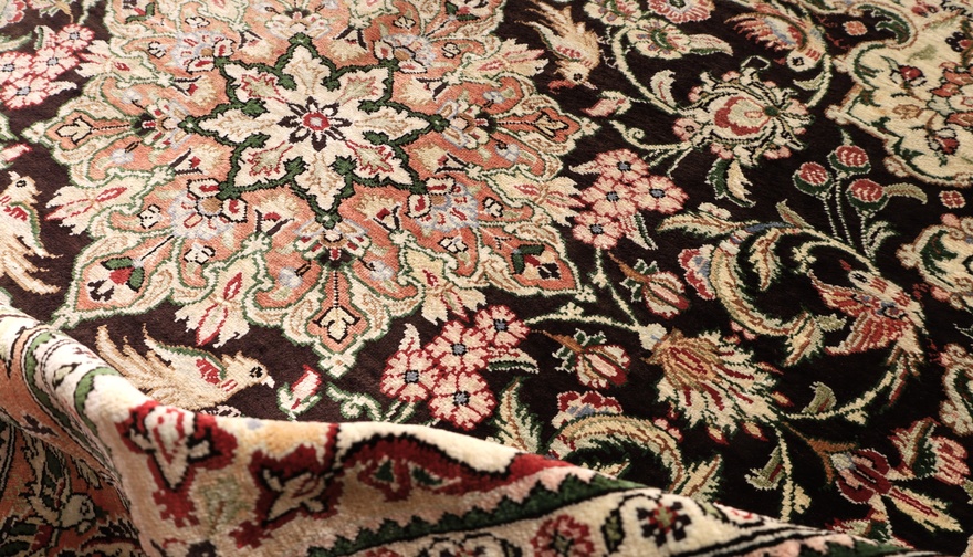 Qum Silk Carpet 100x100