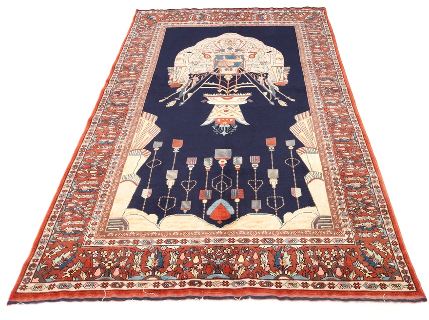 Antique Ghuchan Carpet  207x132