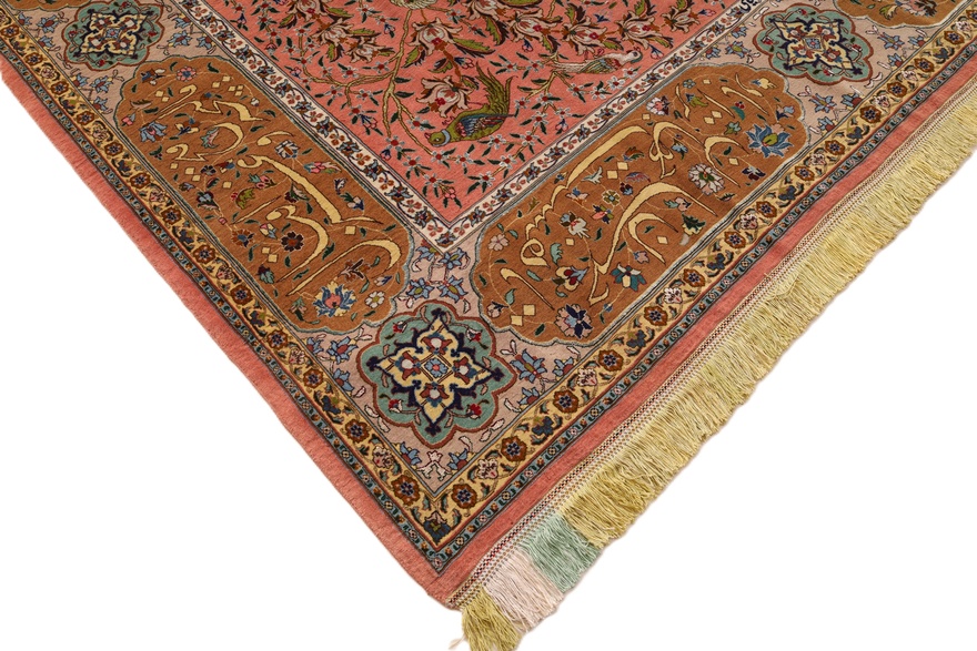 Tabriz 60 Raj silk warp carpet 315x204