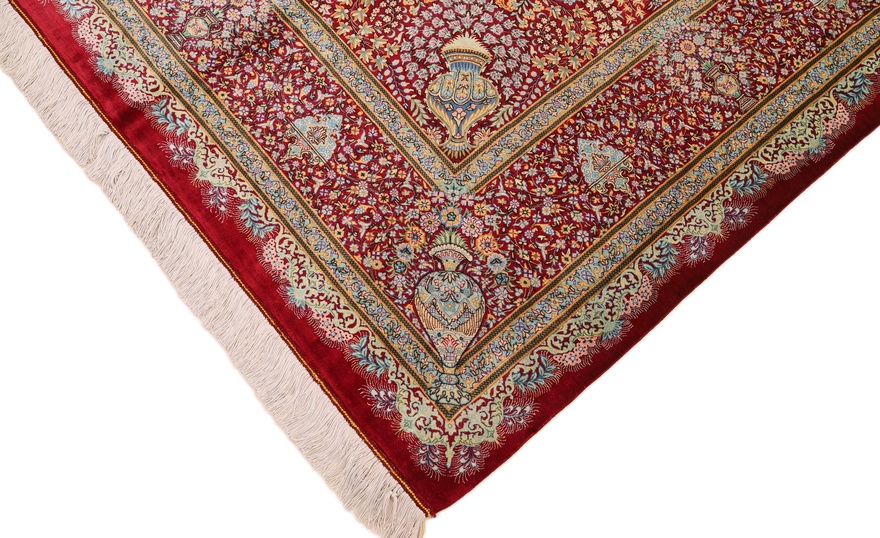 Qom Silk Mosaveyan Carpet  196x196