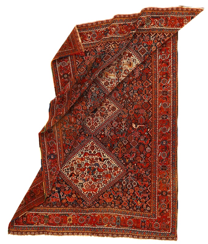 Antique Ghashghai Carpet  237x157