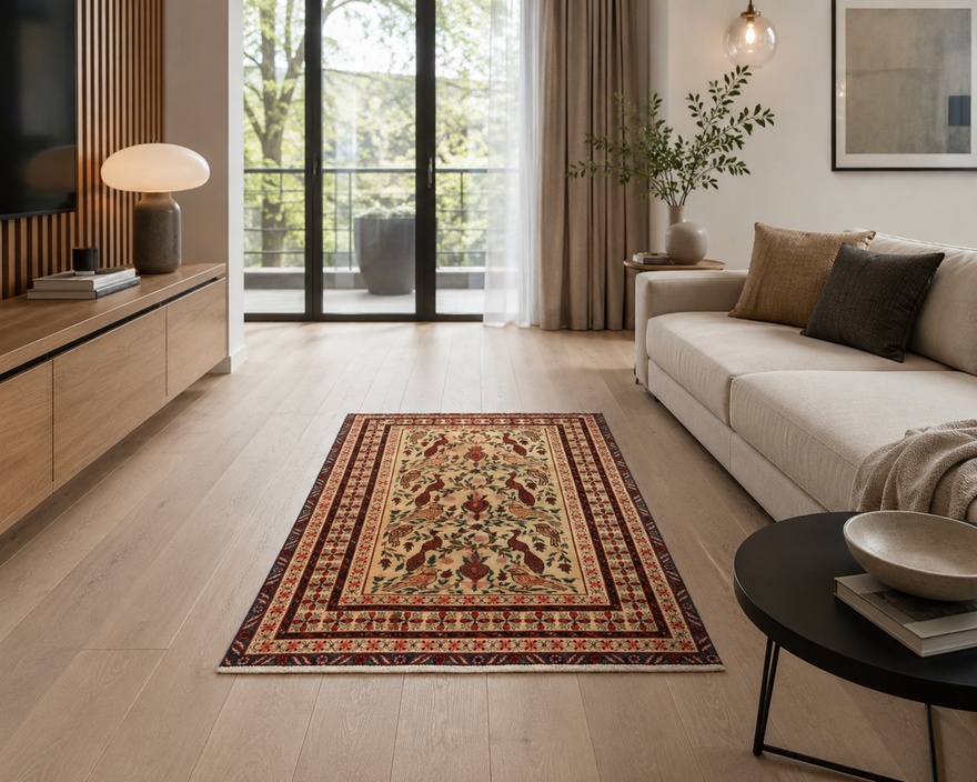 Antique  Baluch Carpet 185x113