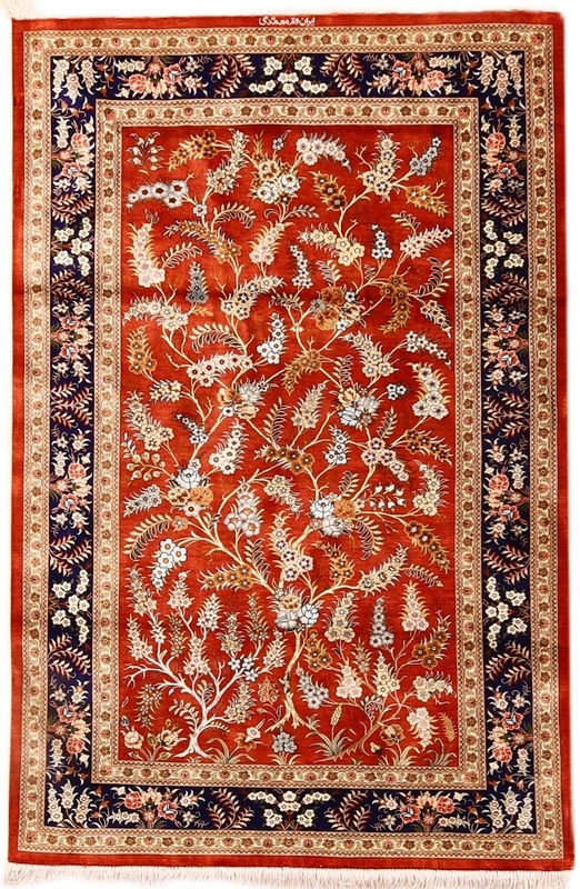 Qom Silk Carpet 150x98