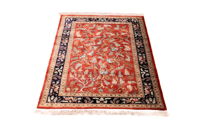 Qom Silk Carpet 150x98