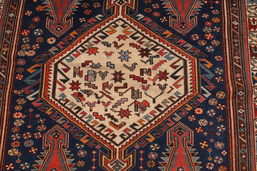 Antique Malayer Carpet  209x121