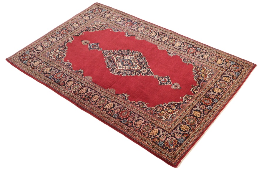 Antique Kashan Carpet  212x137